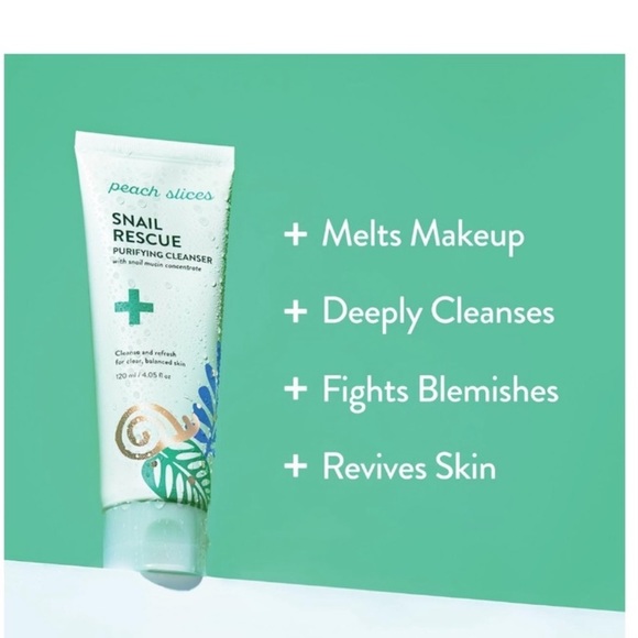 🦋$4 ~ Peach Slices Snail Rescue Purifying Cleanser ~ NEW - Picture 5 of 8